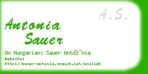 antonia sauer business card